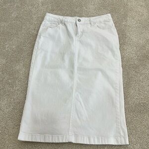 Be Girl White Denim Skirt